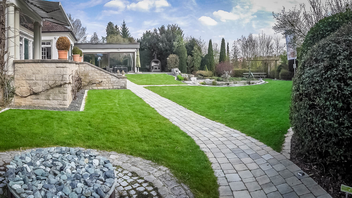 Gartenanlage Villa Beet